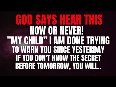 Видео: Бог говорит: это нужно решить сейчас | Божье послание для вас сегодня