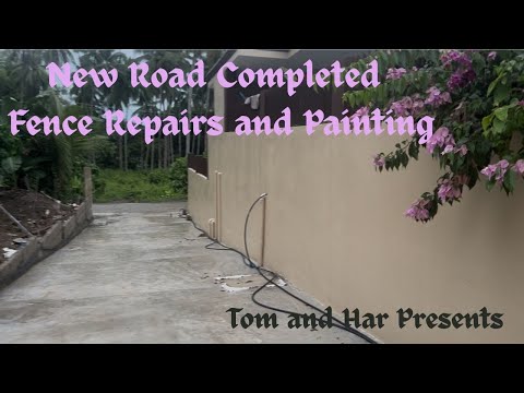Видео: Работы продолжаются... Новая дорога завершена и начат ремонт ограждения!