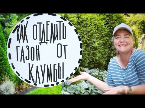 Видео: 4 Отделяю клумбу от газона.Стелю сетку от кротов. Делюсь красивыми сочетаниями растений. Мой бордюр😉