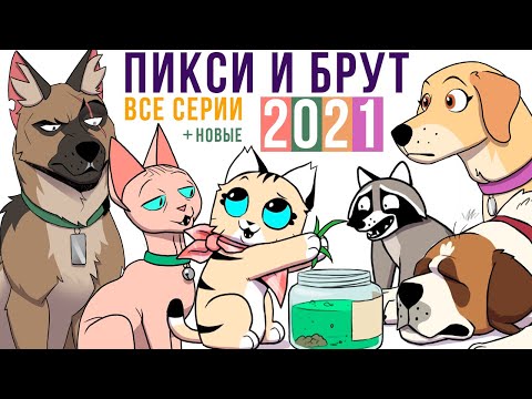 Видео: ПИКСИ И БРУТ. ВСЕ КОМИКСЫ 2021 (+новые) | Мемозг 886