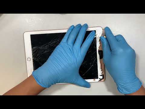 Видео: Замена треснувшего экрана на iPad 6