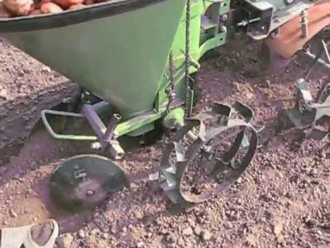 Видео: КАРТОФЕЛЕСАЖАЛКА К МОТОБЛОКУ PUBERT Q JUNIOR 60S