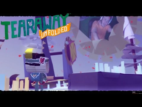 Видео: Прохождение Tearaway Unfolded. Часть 6 - Неожиданные повороты и падения