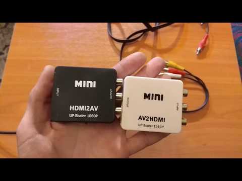 Видео: Как подключить hdmi к старому телевизору переходник с HDMI2AV и переходник AV2HDMI