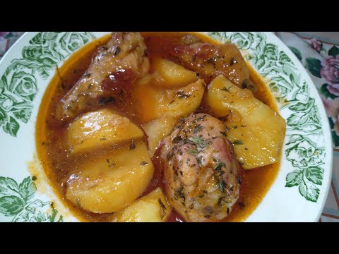 Видео: Быстрый  вкусный лёгкий, обед или ужин мяса тушёная с кортошкой 👍👍👍