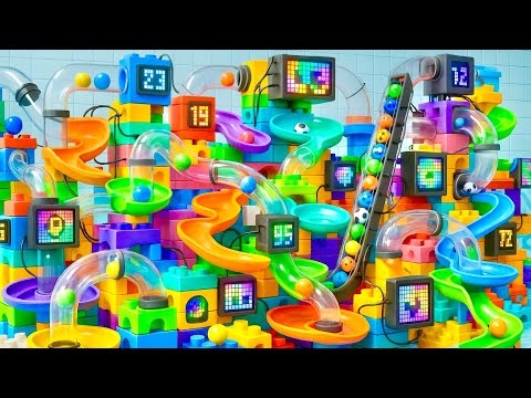 Видео: MarbleRun ASMR Поддерживающее визуальное путешествие для людей с СДВГ и аутизмом. Успокоение