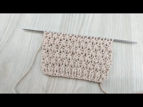 Видео: НОВИНКА! Интересный узор с вытянутыми петлями, рельефный узор. Авторский узор.
