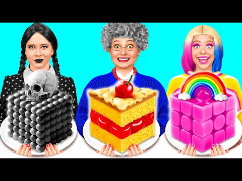 Видео: Кулинарный Челлендж: Уэнсдей Против Бабушки | Смешные Челленджи от GoFun Challenge