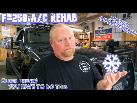 Видео: Ремонт и восстановление кондиционера Ford F250 7.3 Powerstroke | Max A/C Mod и очистка испарителя