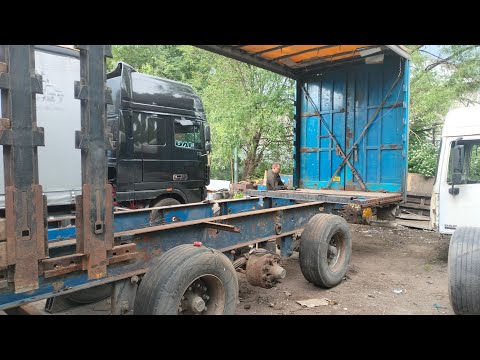 Видео: Ремонт полуприцепа крона. Сгнил но не весь .