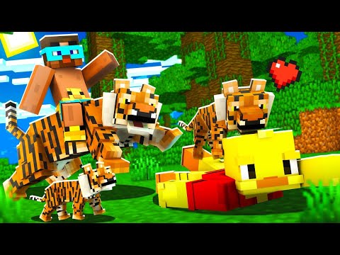 Видео: 😨 Майнкрафт но Я ПРИРУЧИЛ СУПЕР ТИГРА! Градус и Утёнок Джек