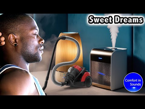 Видео: Шум вакуума, звуки увлажнителя и обогревателя для сна или учебы (без рекламы) | Белый шум