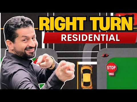 Видео: Как повернуть направо (Жилая зона)?