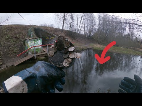 Видео: Монетный День на Поисковый Магнит в Реке вблизи Деревни, Откуда они там ?