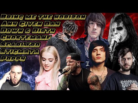 Видео: Реакция на Ghostemane , Poppy , Scarlxrd , Bring Me The Horizon , Stigmata , Down & Dirty и другие..