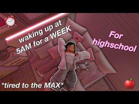 Видео: Просыпаюсь в 5 утра целую НЕДЕЛЮ ради старшей школы! |Семейная ролевая игра Bloxburg Roblox | с г...