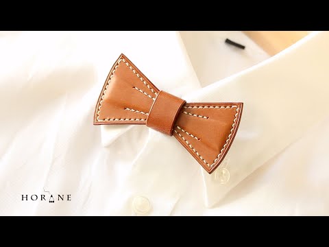 Видео: Галстук-бабочка (Шаблон) из кожи