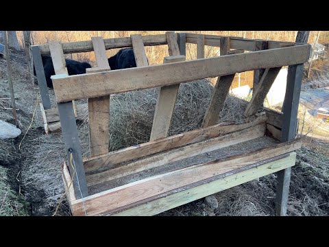 Видео: Строительство кормушки для коров для экономии сена