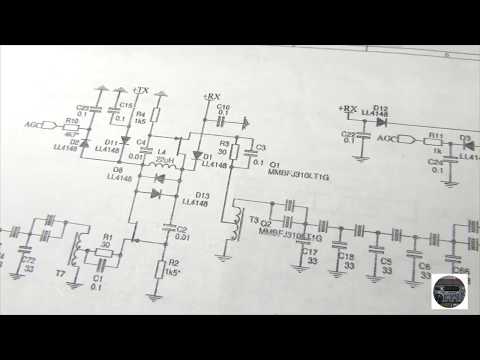 Видео: Настройка микрофонного усилителя трансивера "Малыш-2". Режим прием-передача.