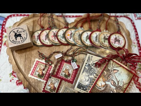 Видео: Рождественские бирки с оленями 🏷️