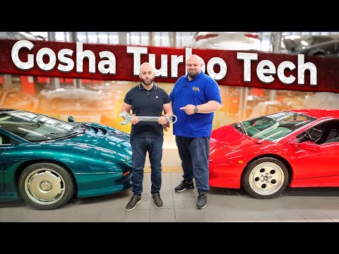 Видео: Jaguar XJ220 и Lamborghini Diablo в GoshaTurboTech
