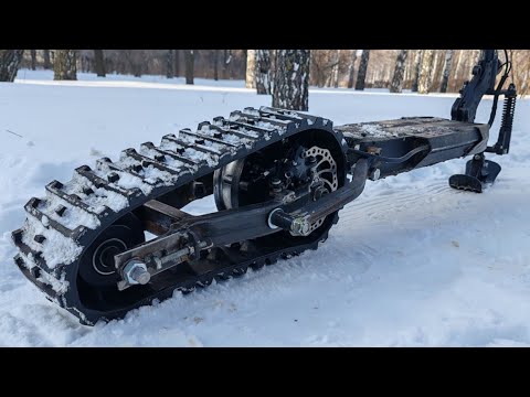Видео: ЭлектроСНОУБАЙК из KUGOO M4 pro