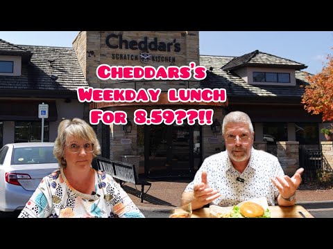 Видео: Чеддеры $8.59 Специальное предложение на обед в будние дни!!??