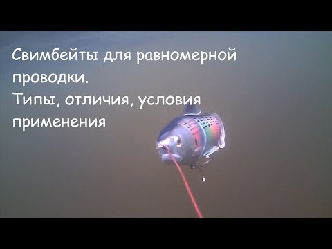 Видео: Свимбейты для равномерной проводки. Типы, отличия, условия применения
