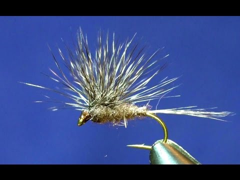 Видео: Мушка "Paraloop Dun", dry fly. Сухая мушка