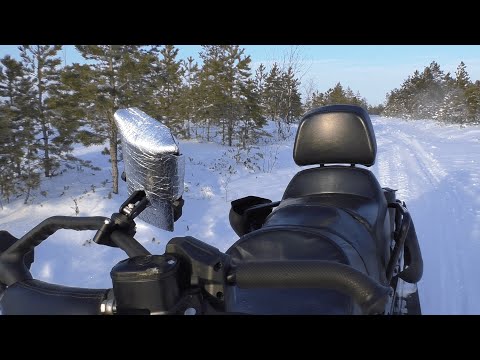 Видео: Крепление смартфона, навигатора на снегоход.