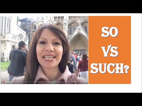 Видео: 'So' и 'Such' /Как употреблять и в чем разница?| Английский с нуля