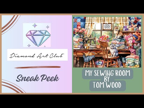 Видео: Краткий обзор «Моей швейной комнаты» Тома Вуда и Diamond Art Club — мой любимый краткий обзор на ...