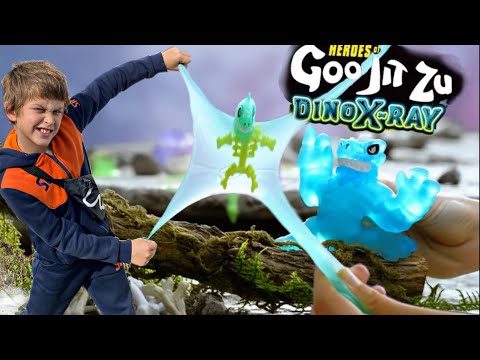 Видео: Ожившие ГУДЖИТСУ ДИНО ИКС-РЭЙ /  Goo Jit Zu DINO X-REY  // KiFill