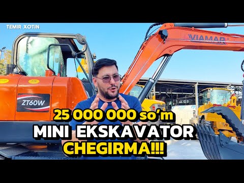 Видео: МИНИ ЭКСКАВАТОРГА 25 000 000 сум ЧЕГИРМА!!! ГИДРОМОЛТ БОНУС!