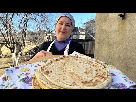Видео: Традиционный Лаваш. Выпекаем Слоёный Хлеб.