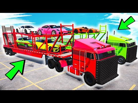 Видео: БИТВА ДАЛЬНОБОЙЩИКОВ ГТА 5! КТО УГОНИТ ПРИЦЕП С САМЫМИ ДОРОГИМИ ТАЧКАМИ?