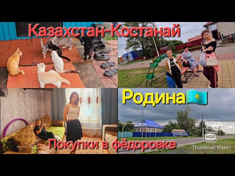 Видео: Костанайская область/ Фёдоровка/ Покупки/ Родина🇰🇿/ Топит☔️
