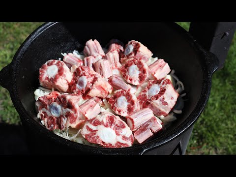 Видео: ВКУСНОЕ ГОРЯЧЕЕ ИЗ ГОВЯЖЬИХ ХВОСТОВ В КАЗАНЕ