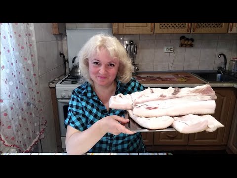 Видео: Сало в банке , простой рецепт .Как засолить сало в банке для длительного хранения.