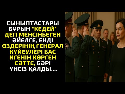 Видео: СЫНЫПТАСТАРЫ БҰРЫН “КЕДЕЙ” ДЕП МЕНСІНБЕГЕН ӘЙЕЛГЕ,ЕНДІ ӨЗДЕРІНІҢ ГЕНЕРАЛ КҮЙЕУЛЕРІ БАС ИГЕНІН КӨРГЕН
