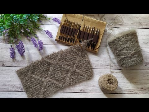 Видео: Кардиган спицами из кидмохера. Часть 1. Обзор. Начало вязания.