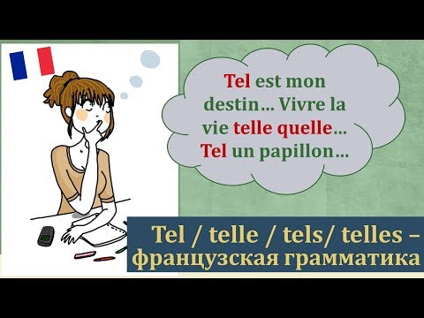 Видео: Урок#157: Tel, telle, tels, telles. И опять французская грамматика:)