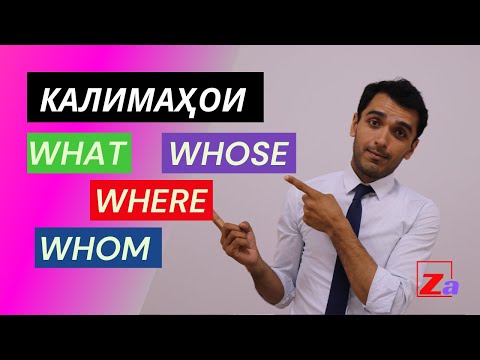 Видео: Калимаҳои англисии What, Why, Where ва маънои пурраи онҳо / Дарси англисӣ