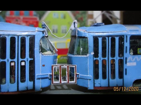 Видео: Бумажный трамвай Татра МТТЧ. Делаю СМЕ МТТЧ.