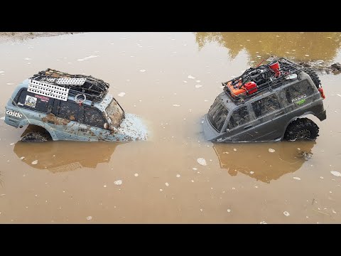 Видео: УАЗ Патриот против Land Cruiser 80 ... Выясняем кто круче! RC OFFroad 4x4