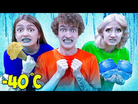 Видео: Кто Последний ЗАМЕРЗНЕТ Челлендж !!