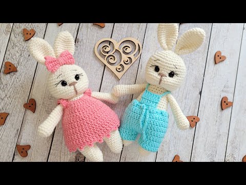 Видео: 👍НЕСЛОЖНЫЙ ЗАЙЧИК ВЯЗАНЫЙ КРЮЧКОМ🐰crochet bunny😍Häschen häkeln