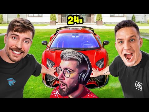 Видео: 24 часа Я МИСТЕР БИСТ челлендж | РЕАКЦИЯ на Диму Масленникова