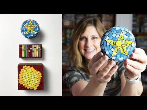 Видео: КАК СДЕЛАТЬ МОЗАИЧНЫЕ ШКАТУЛКИ | 3 варианта дизайна витражей + смешанная техника