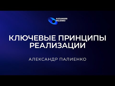 Видео: Ключевые принципы реализации. Александр Палиенко.